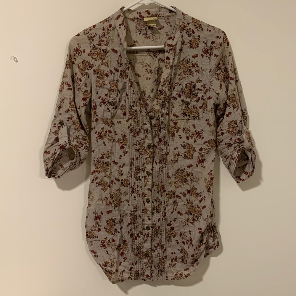 Buckle Floral Shirt